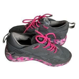 HEELYS Force Gray Pink Camo Wheeled Sneakers Womens 6 Youth 5